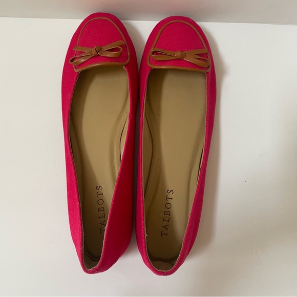 Talbots Hot Pink Fabric Ballet Slipper Size 8.5 - Picture 10 of 14